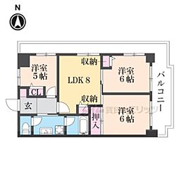 友井グレイス 3LDKの間取図画像