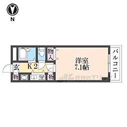 サンモール 1Kの間取図画像