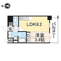 リアライズ布施駅前 1LDKの間取図画像