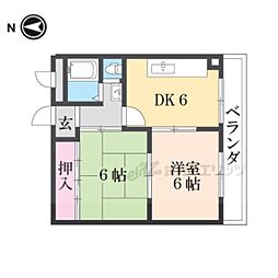 大谷ビル 2DKの間取図画像