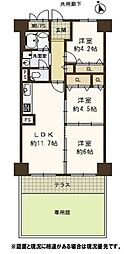 西宮スカイハイツ 3LDKの間取図画像