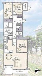 マンハイム芦屋 3LDKの間取図画像