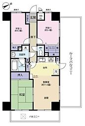 ライオンズマンション三郷第5 3LDKの間取図画像