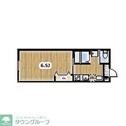 東武野田線 豊春駅 徒歩10分の賃貸アパート 1階1Kの間取り