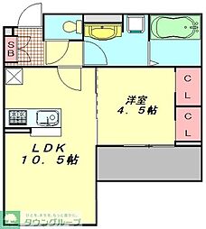 間取図画像 1LDK