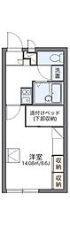 レオパレスパインマノワール 1Kの間取図画像