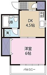 パルク 1DKの間取図画像