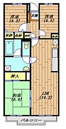 グランシャリオ千間台 3LDKの間取図画像