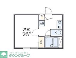 レオパレスサンライズ 1Kの間取図画像