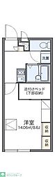 レオパレスブライトン 1Kの間取図画像