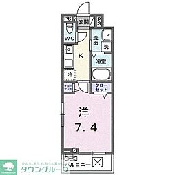 スプレンドーレ 1Kの間取図画像