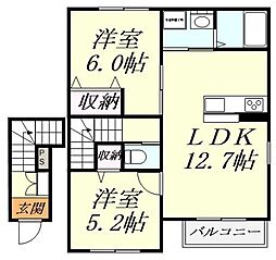 SUMITOMOFORESTTOWN 2LDKの間取図画像