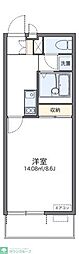 レオネクストサンハイムかわなか 1Kの間取図画像