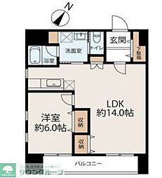 VistaArena 1LDKの間取図画像