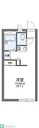 レオパレス100 1Kの間取図画像