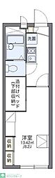 ハイビレッジD 1Kの間取図画像