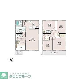 JR東北本線 栗橋駅 徒歩13分の賃貸一戸建て 4LDKの間取り