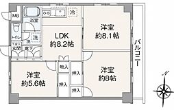 エンゼルハイム新城 3LDKの間取図画像
