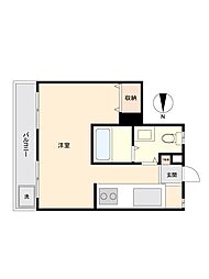 荻窪マンション ワンルームの間取り