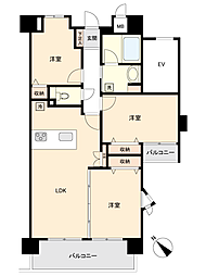 ダイアパレスグランデージ池袋 3LDKの間取図画像
