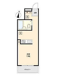 ウィンベルソロ立石NO7 ワンルームの間取図画像