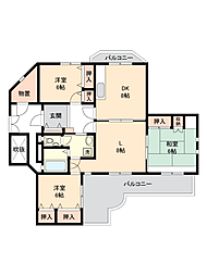 ラーンス西諫早 3LDKの間取図画像