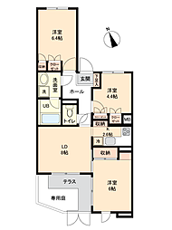 コスモ南浦和ヒルズ 3LDKの間取図画像