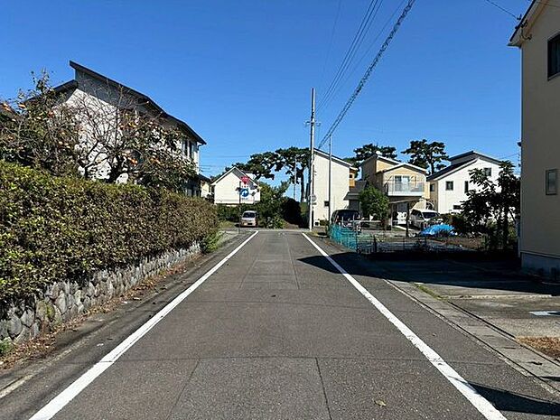 前面道路です。