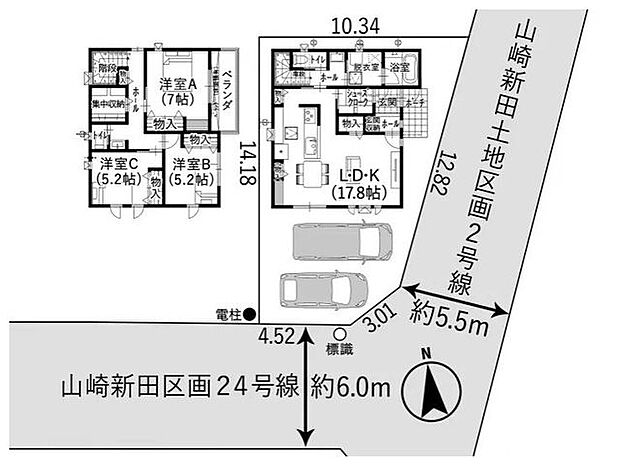3LDＫの間取りです。