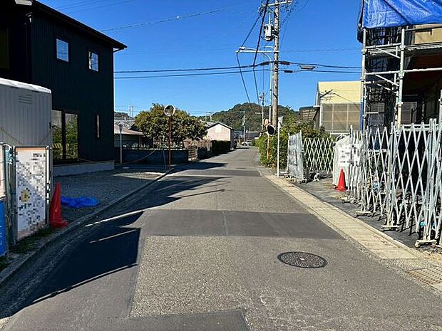 前面道路です。