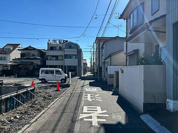 前面道路です。