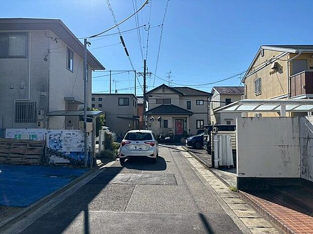 前面道路です。