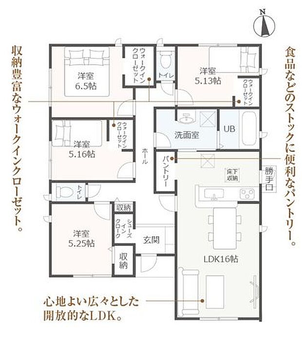 贅沢な平家になります