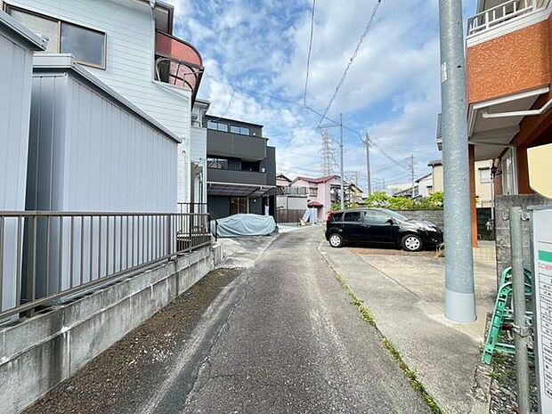 前面道路です。