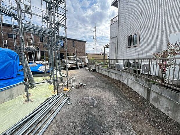 前面道路です。