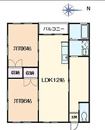 間取図画像 2LDK