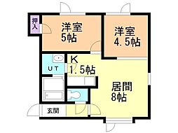 間取図画像 2LDK