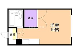 コーポはたやま ワンルームの間取図画像