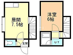 アルデ33 1LDKの間取図画像