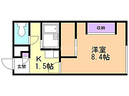 レオパレス宮の沢駅前 1Kの間取図画像