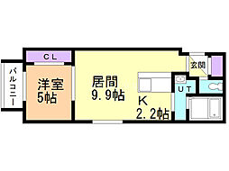 CityPremiere発寒 1LDKの間取図画像