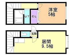 アーバン稲穂 1LDKの間取図画像
