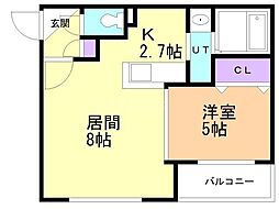 シティレジデンス 1LDKの間取図画像