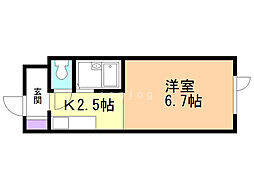 HiLLsLaMer 1Kの間取図画像