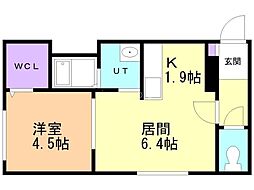 シティレジデンス宮の沢 1LDKの間取図画像