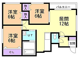 FAIRYHILL 3LDKの間取図画像