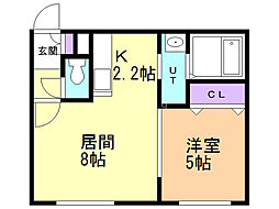 フレンテ宮の沢 1LDKの間取図画像