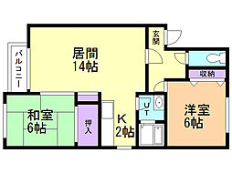間取図画像 2LDK