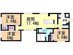 物件の間取り