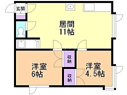 間取図画像 2LDK